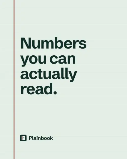 Numbers you can actually read.